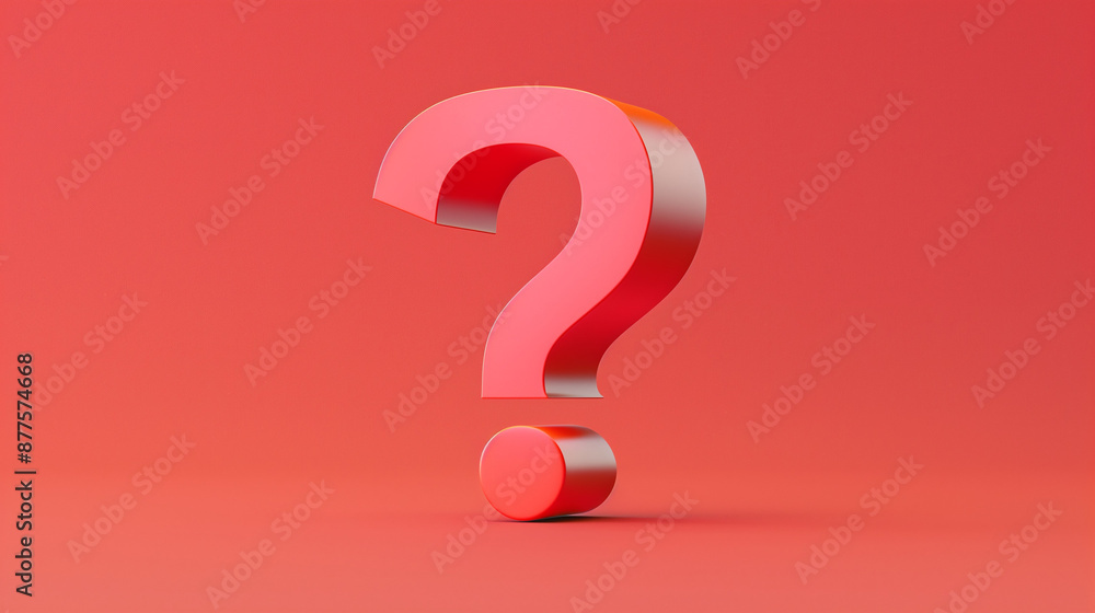 A clean and impactful question mark on a red background, perfect for conveying inquiries, curiosity, and uncertainty. Suitable for help centers, FAQs, and educational materials. A clean and impactful question mark on a red background, perfect for conveying inquiries, curiosity, and uncertainty. Suitable for help centers, FAQs, and educational materials.