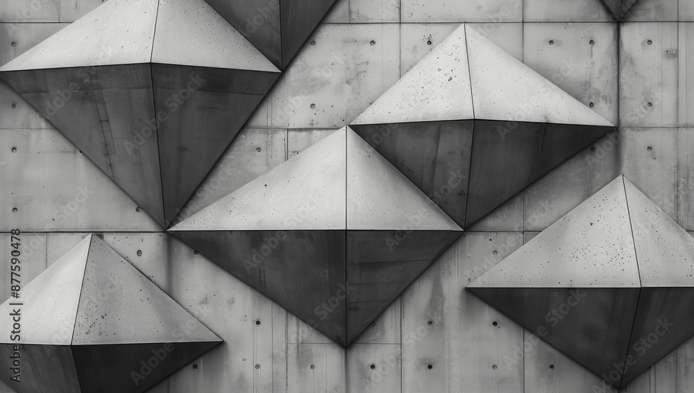 Contemporary concrete abstraction: textured modern architecture background