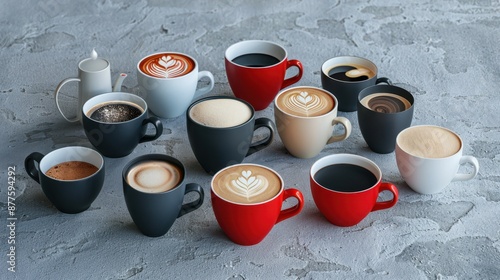 The Colorful Coffee Cups photo