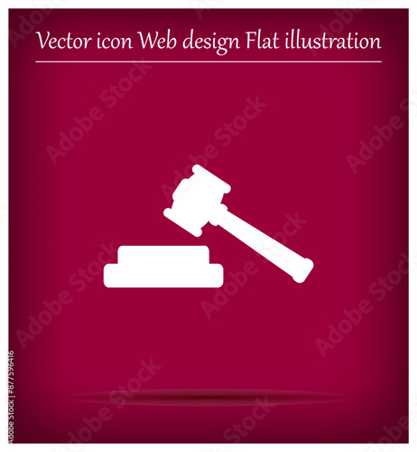 vector illustration on red background