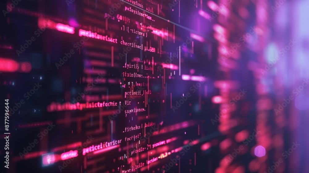 The abstract code data background The abstract code data background