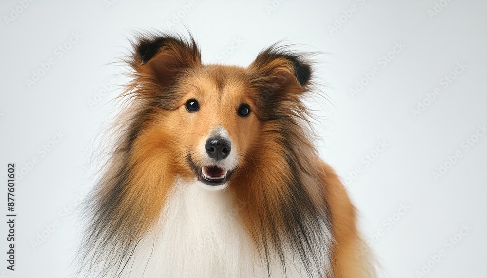 Shetland Sheepdog on a white background Shetland Sheepdog on a white background