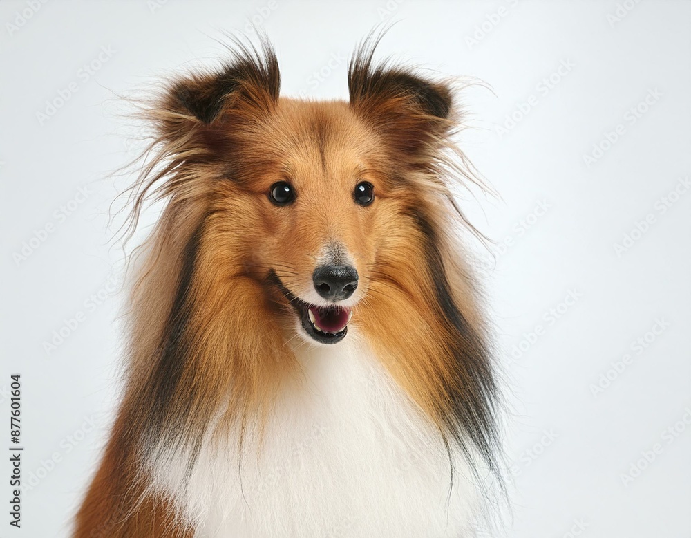 Shetland Sheepdog on a white background Shetland Sheepdog on a white background