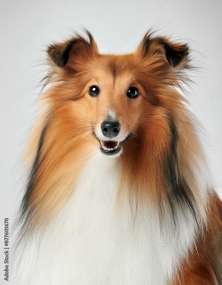 Shetland Sheepdog on a white background Shetland Sheepdog on a white background