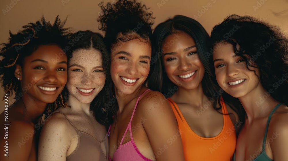 The group of smiling friends The group of smiling friends