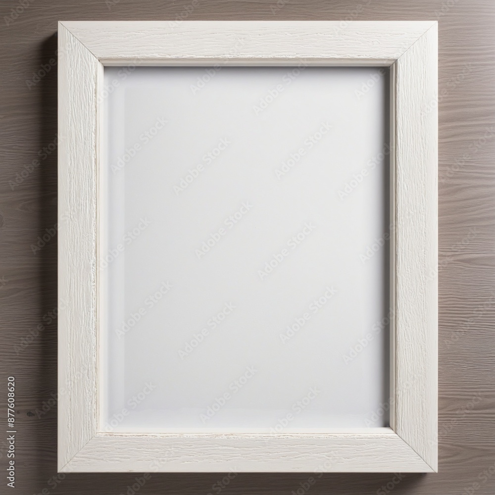 Fototapeta premium Ornate wooden frame adds artistic elegance to museum poster collection