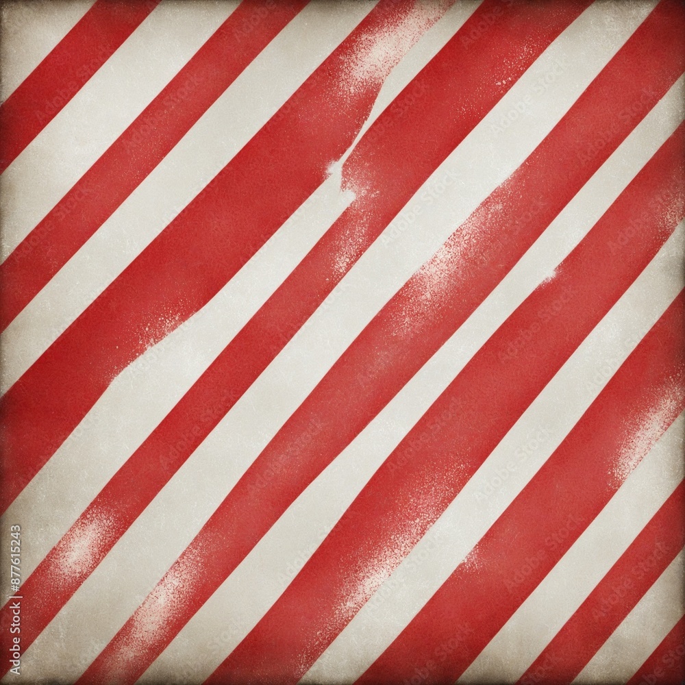 Obraz premium Abstract modern art with distressed stripes and dots in a vintage retro style, perfect for fashion or textile design