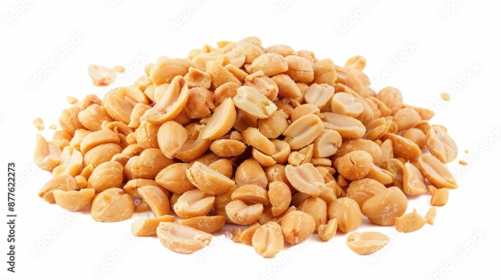 A creative arrangement of peanuts forming a tower A creative arrangement of peanuts forming a tower
