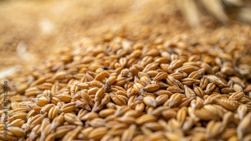 Obraz premium A pile of grain with a lot of small grains