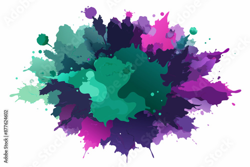 Colorful Artistic Watercolor Splash Design
