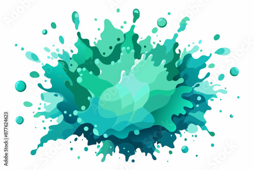 Colorful Artistic Watercolor Splash Design
