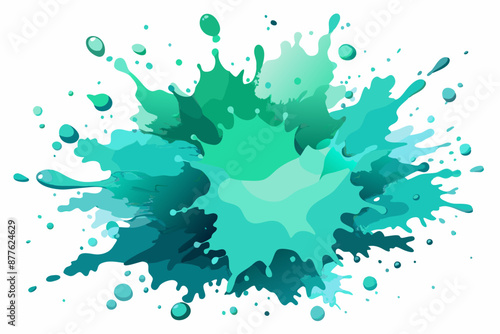 Colorful Artistic Watercolor Splash Design
