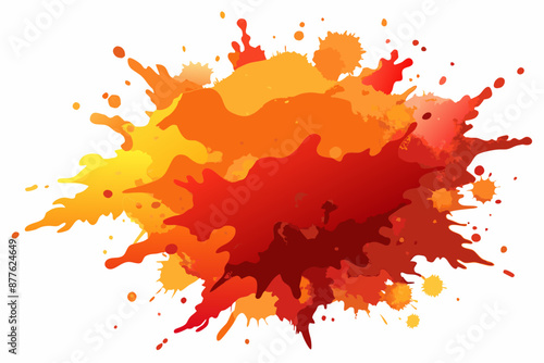 Colorful Artistic Watercolor Splash Design

