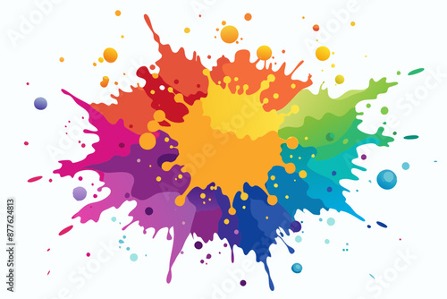 Colorful Artistic Watercolor Splash Design
