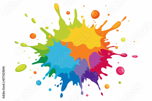 Colorful Artistic Watercolor Splash Design
