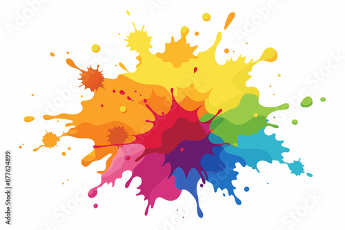 Colorful Artistic Watercolor Splash Design
