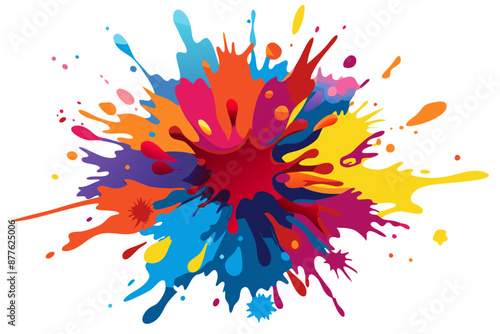 Colorful Artistic Watercolor Splash Design
