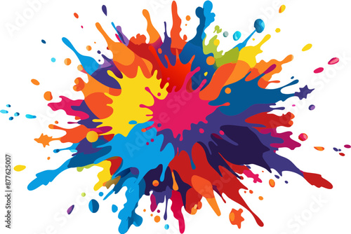 Colorful Artistic Watercolor Splash Design
