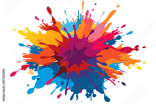 Colorful Artistic Watercolor Splash Design
