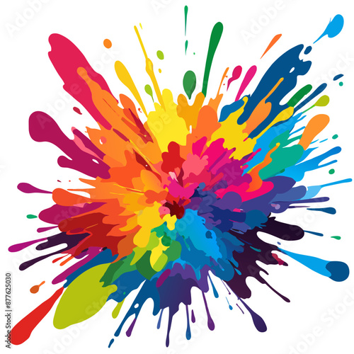 Colorful Artistic Watercolor Splash Design
