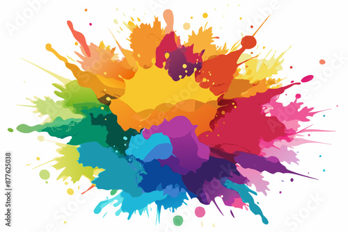 Colorful Artistic Watercolor Splash Design
