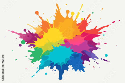 Colorful Artistic Watercolor Splash Design
