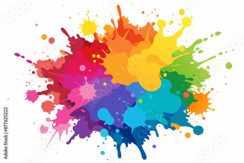 Colorful Artistic Watercolor Splash Design
