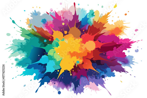 Colorful Artistic Watercolor Splash Design
