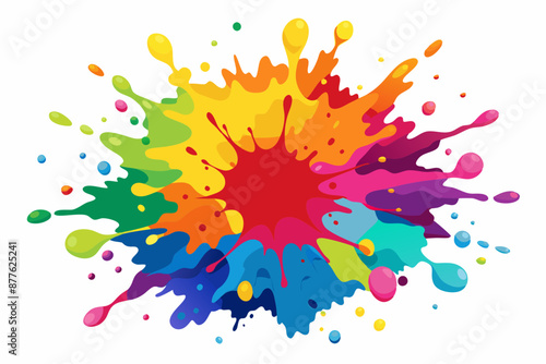 Colorful Artistic Watercolor Splash Design
