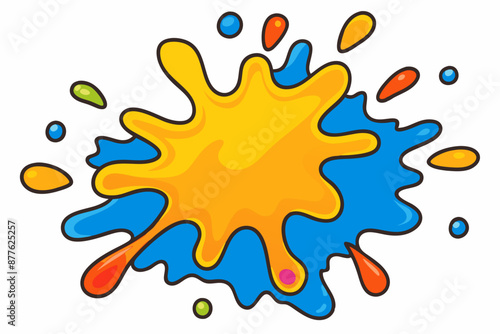 Colorful Artistic Watercolor Splash Design
