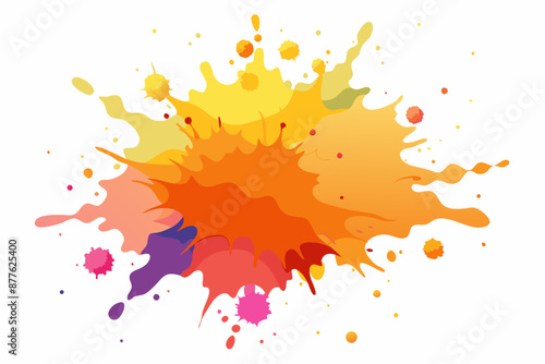 Colorful Artistic Watercolor Splash Design
