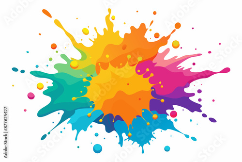 Colorful Artistic Watercolor Splash Design
