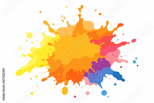 Colorful Artistic Watercolor Splash Design
