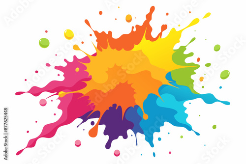 Colorful Artistic Watercolor Splash Design
