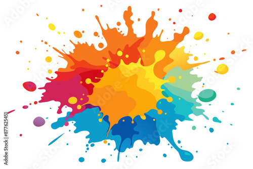 Colorful Artistic Watercolor Splash Design
