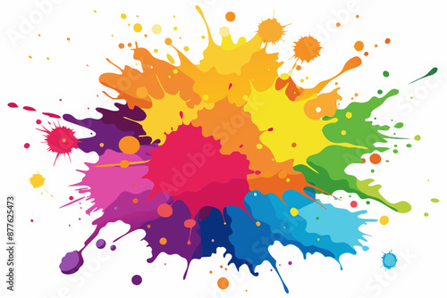 Colorful Artistic Watercolor Splash Design
