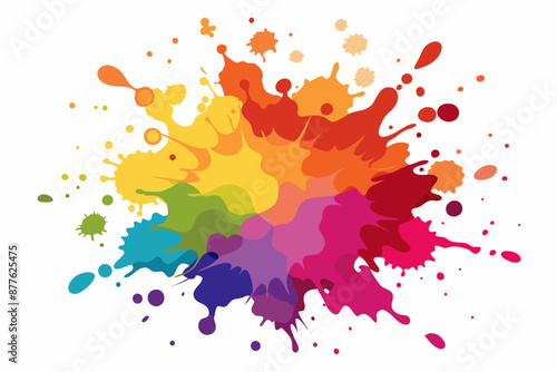 Colorful Artistic Watercolor Splash Design
