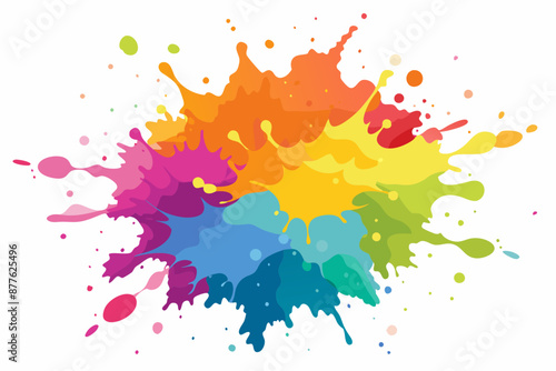 Colorful Artistic Watercolor Splash Design
