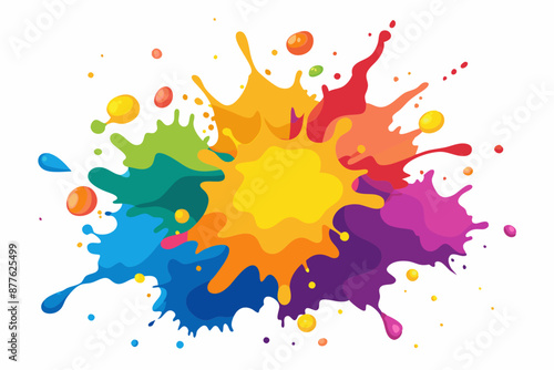 Colorful Artistic Watercolor Splash Design
