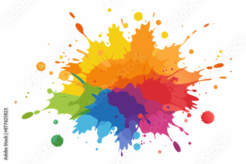 Colorful Artistic Watercolor Splash Design
