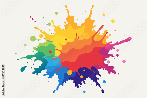 Colorful Artistic Watercolor Splash Design
