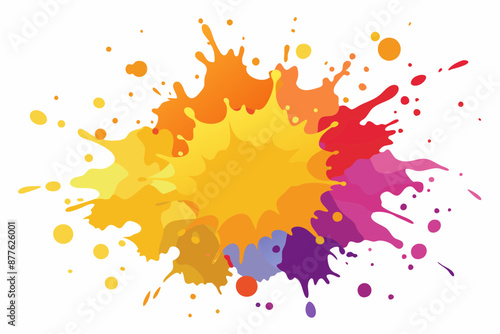 Colorful Artistic Watercolor Splash Design

