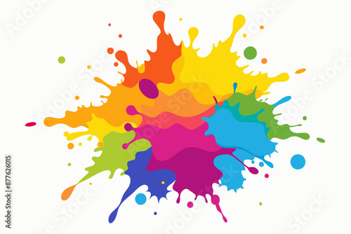 Colorful Artistic Watercolor Splash Design
