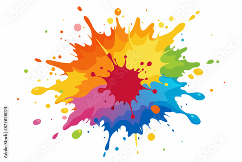 Colorful Artistic Watercolor Splash Design
