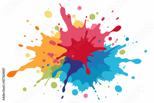 Colorful Artistic Watercolor Splash Design
