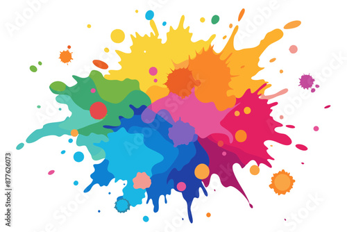 Colorful Artistic Watercolor Splash Design
