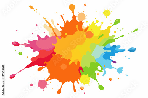 Colorful Artistic Watercolor Splash Design
