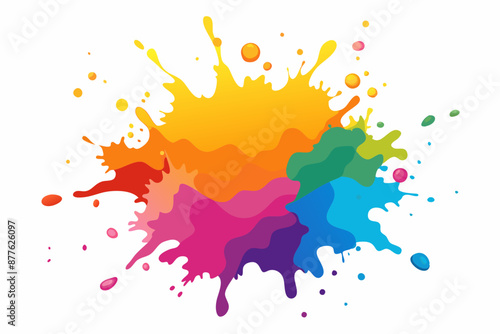 Colorful Artistic Watercolor Splash Design
