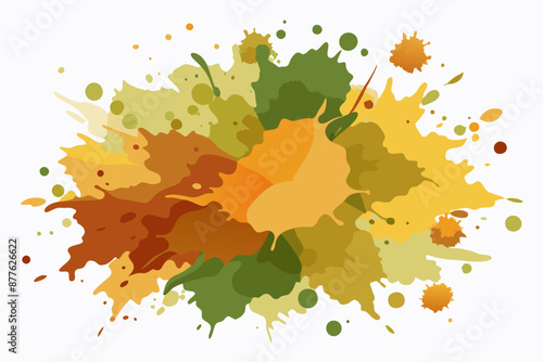 Colorful Artistic Watercolor Splash Design
