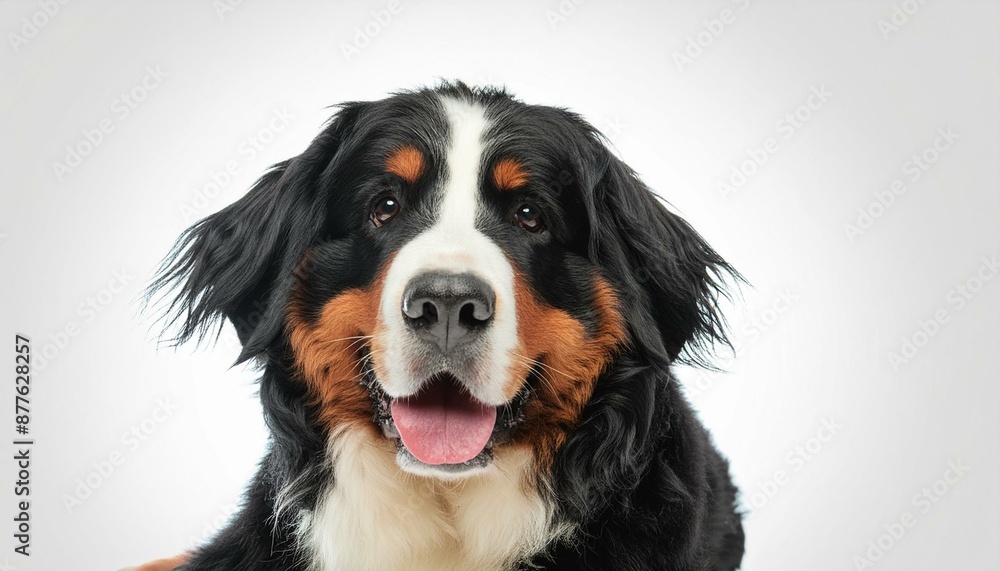 Bernese Mountain Dog on a white background Bernese Mountain Dog on a white background
